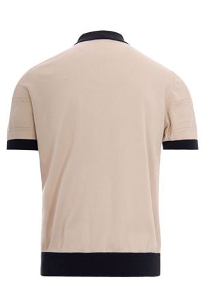 Polo in cotone beige PAOLO PECORA | A016F1000001